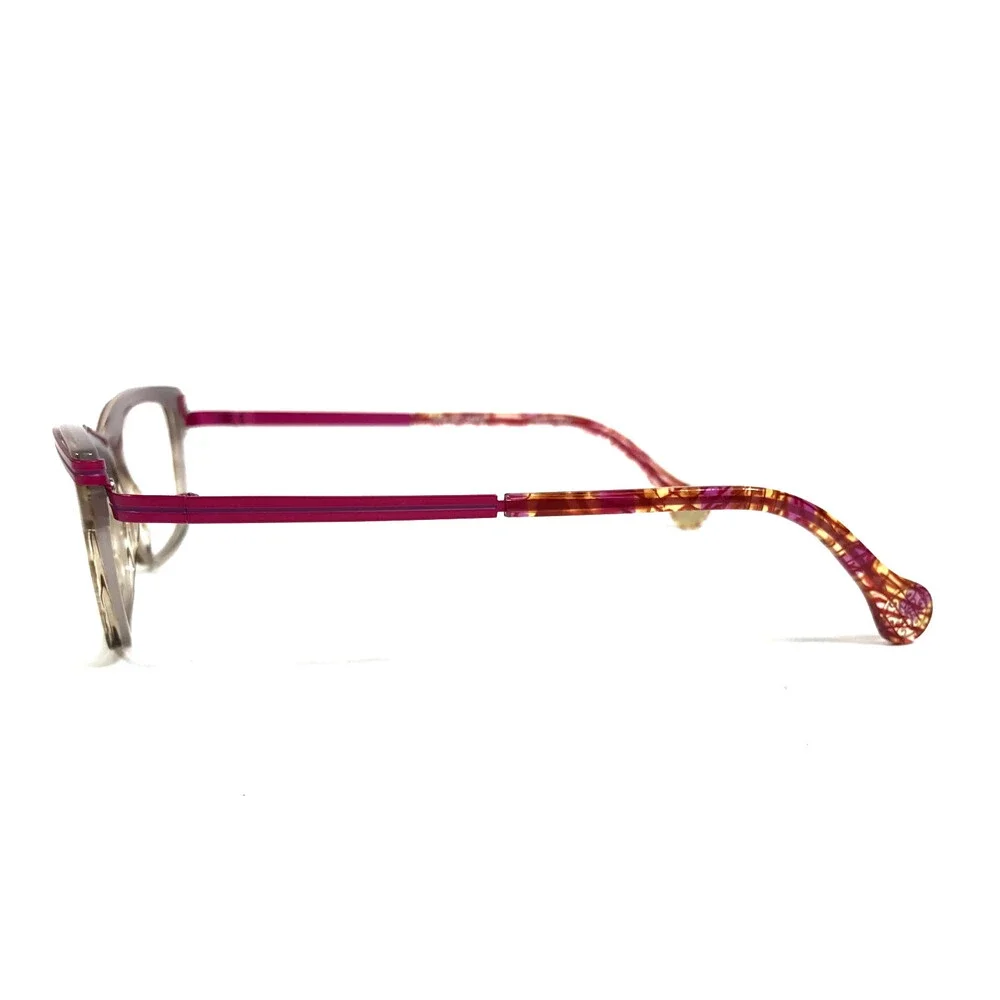 BOZ Eyeglasses Frames WOODY 8780 Brown Pink Purple Striped Tortoise 53-15.5-135
